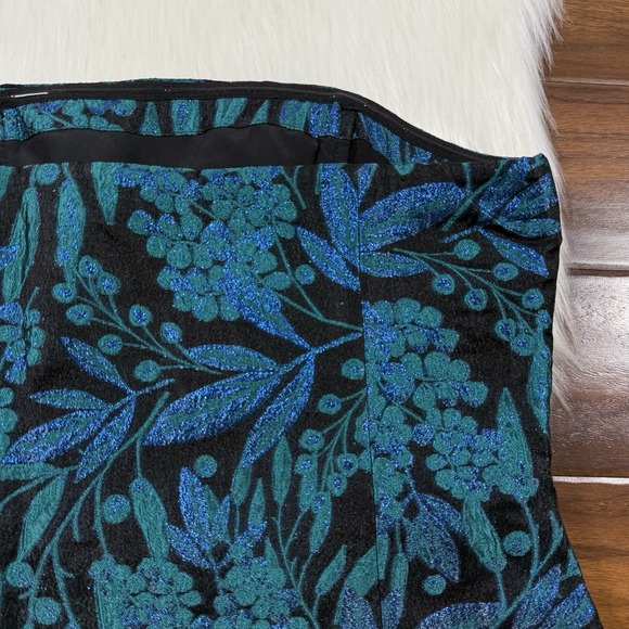 Lilly Pulitzer Women's Size 10 Lagoon Berry Brocade Camilo‎ Strapless Corset Top - Picture 8 of 10